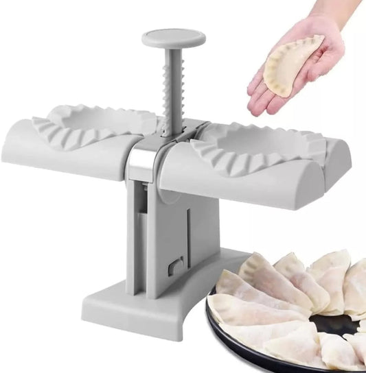 Máquina De Empanadas Manual De Doble Cabezal