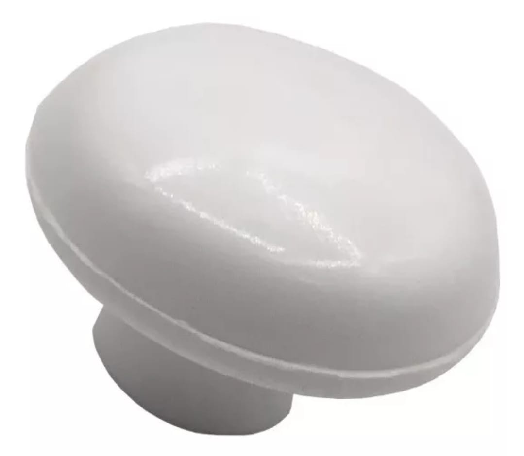 Perilla Plástica Blanca Pack 10 Unidades Blanco