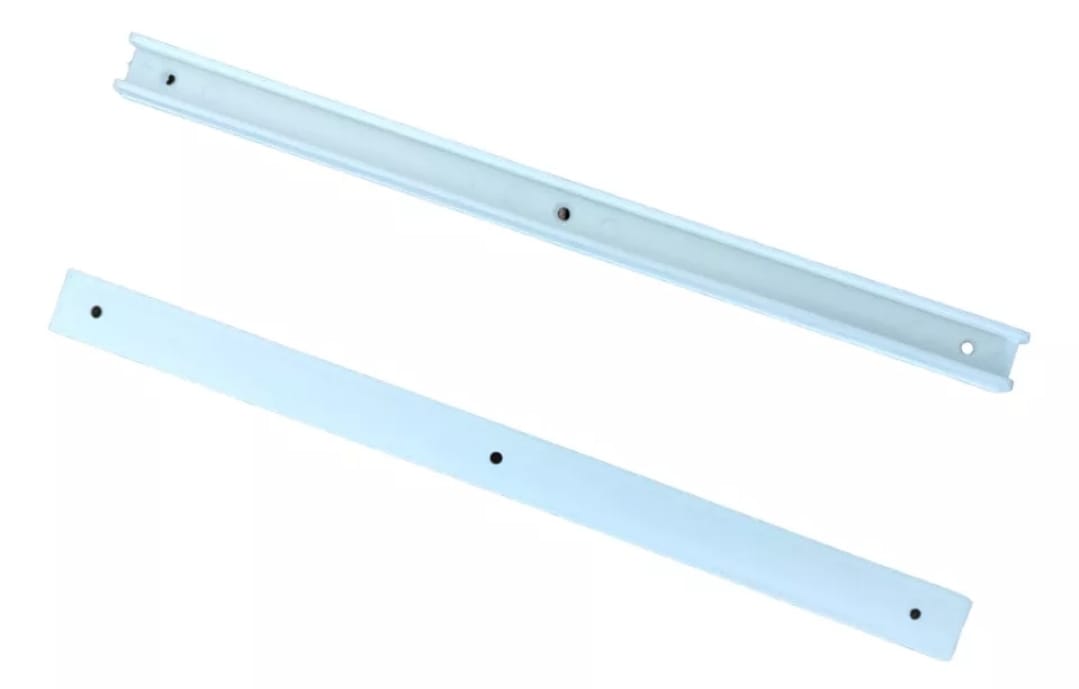 Riel Plástico Canasto Muebles Verdulero Pack 5 Pares