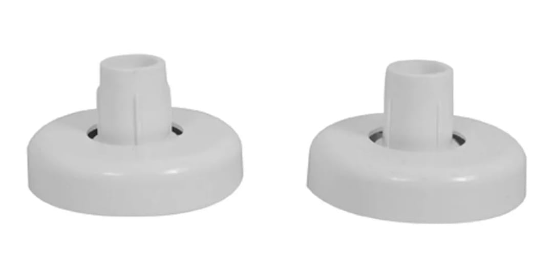 Soporte Barra Redondo Closet/cortina Blanco - 10 Uni + Tornillos