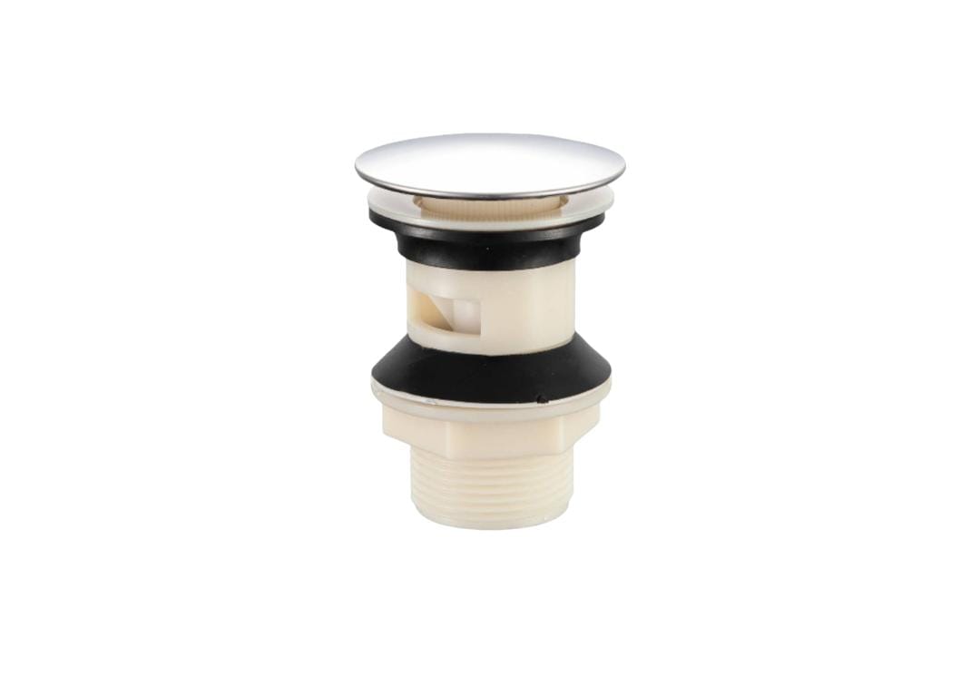 Desagüe Lavatorio Pvc 1-1/4, Con Rebalse, Push Up, Sin Cola.