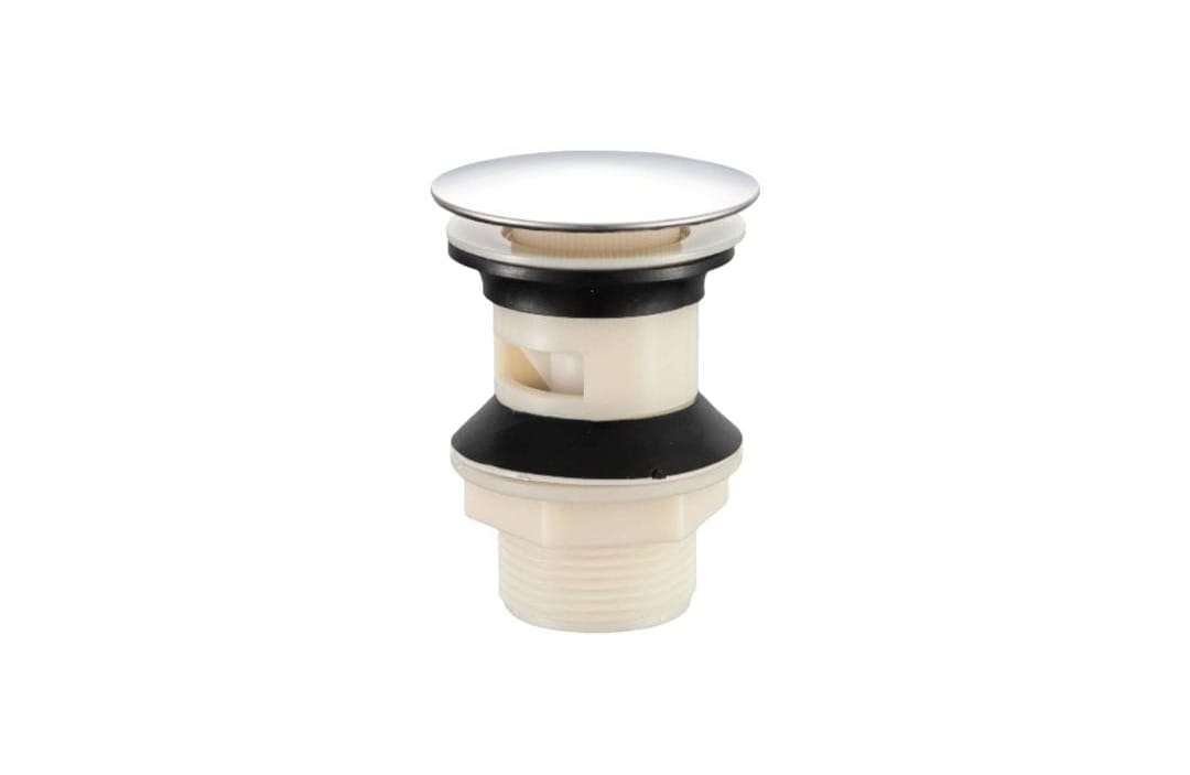 Desagüe Lavatorio Pvc 1-1/4, Con Rebalse, Push Up, Sin Cola.