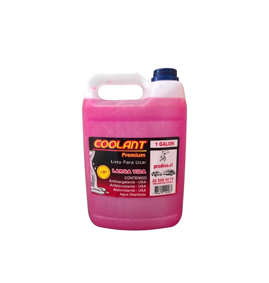 Coolant Premium Larga Vida Rosa, 1 Galón
