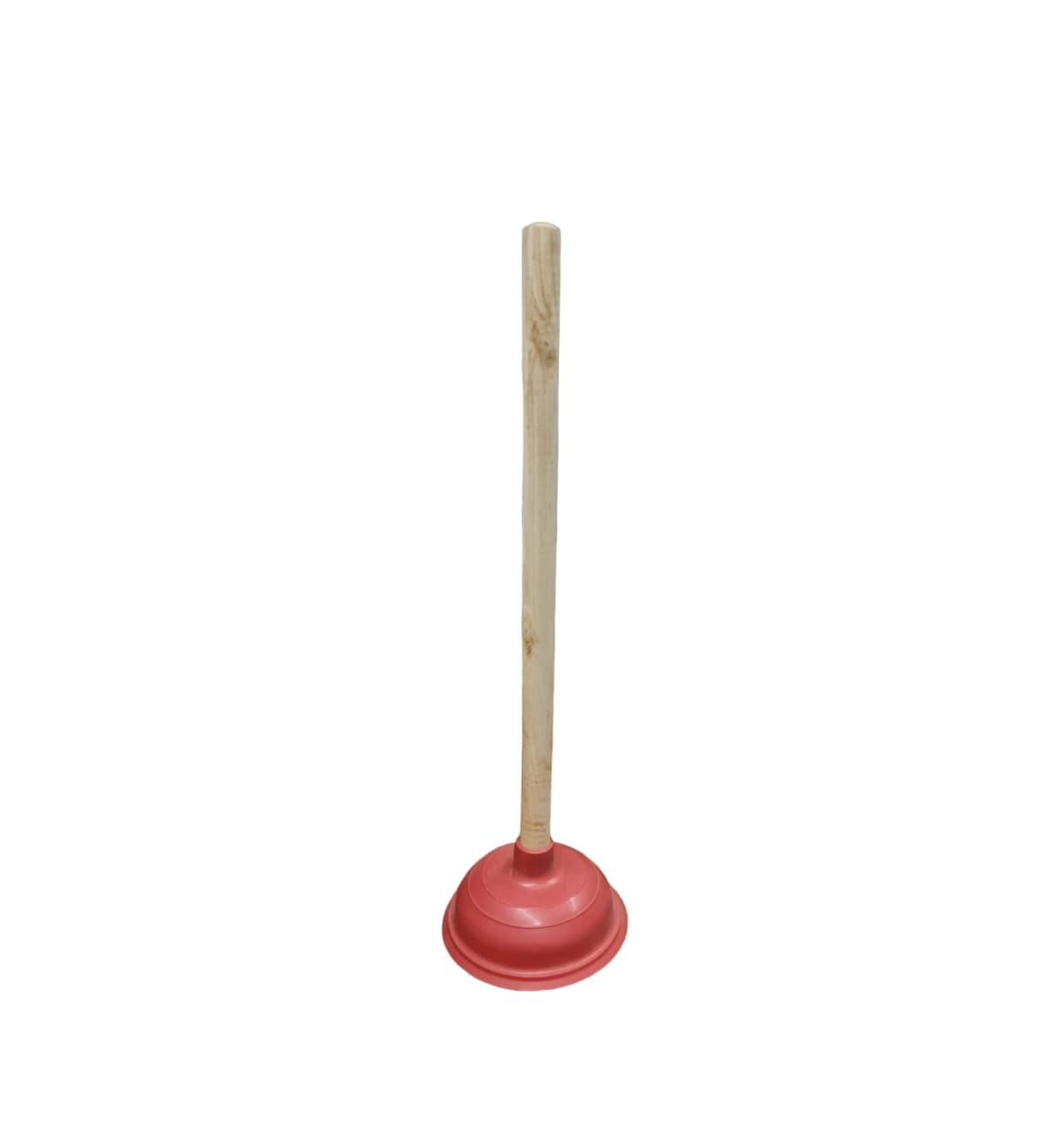 Sopapo Rojo Destapa Cañería Con Mango Madera 48 Cm
