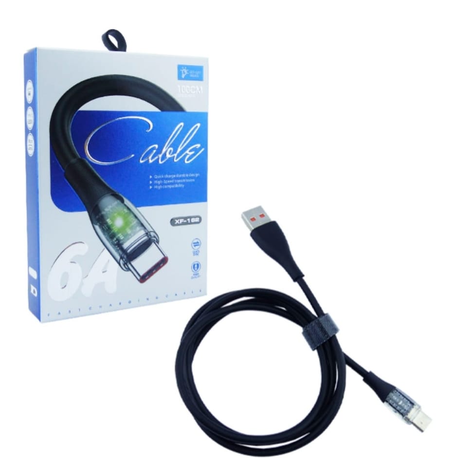 Cable Usb A Type-c Con Luz Modelo Mx-162 De 6amp