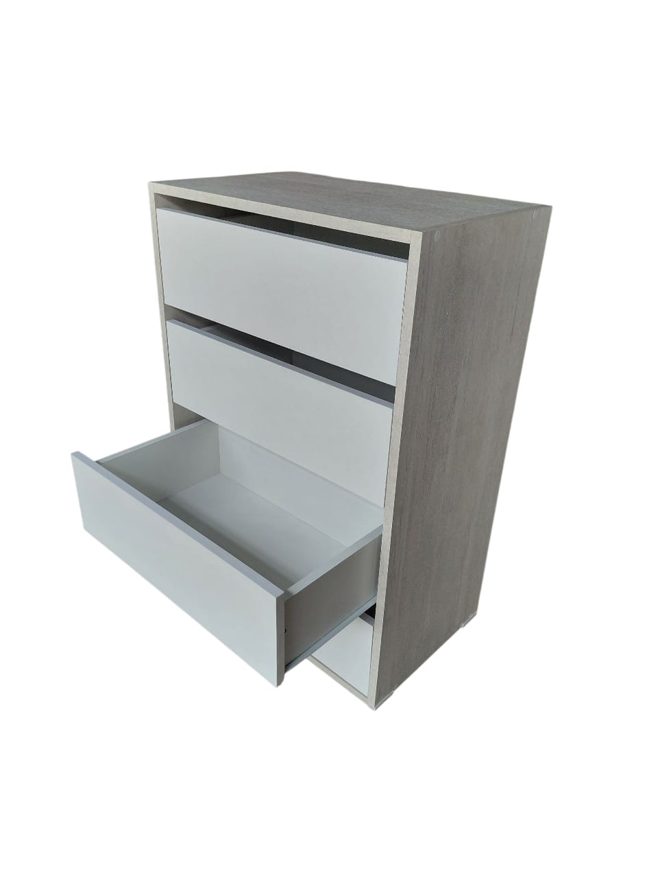 Mueble Cómoda Cajonera Bicolor 4 Cajones