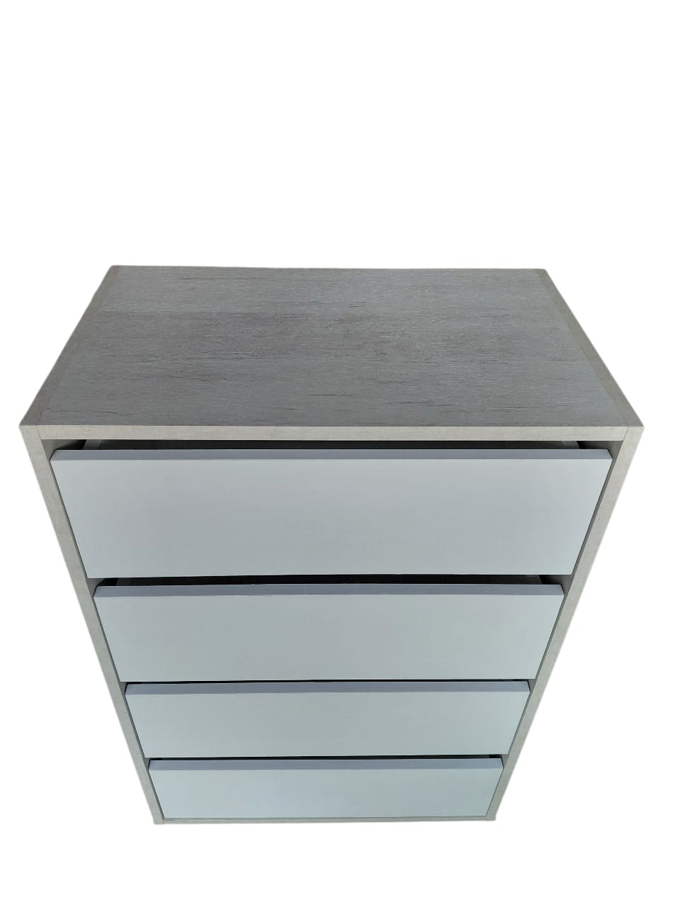 Mueble Cómoda Cajonera Bicolor 4 Cajones
