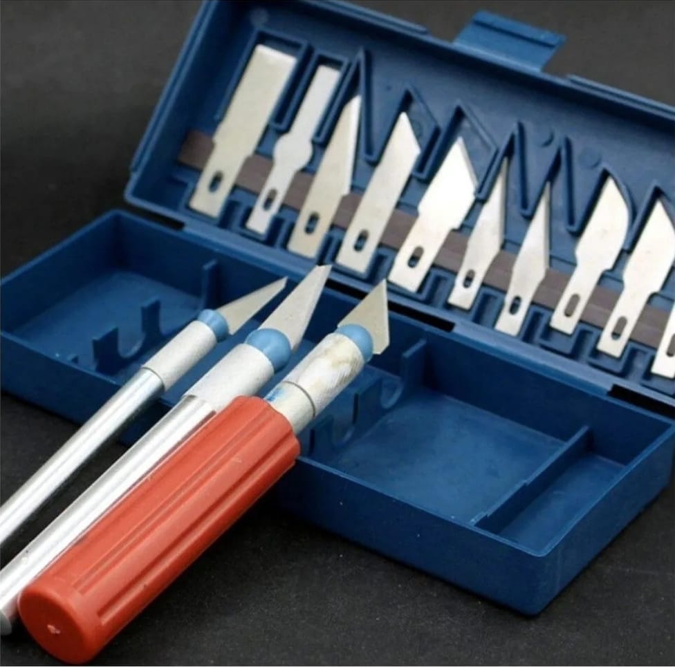 Bisturí Tipo Lápiz Cuchillo Precisión GEN Con Cuchillas Extra Manualidades
