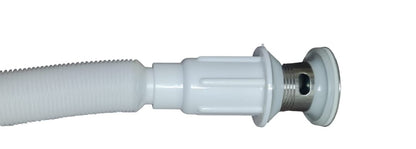 Desagüe Con Rebalse + Sifón Corrugado Flexible Vanitorio