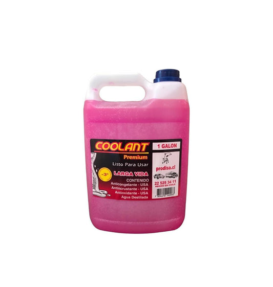Coolant Premium Larga Vida Rosa, 1 Galón