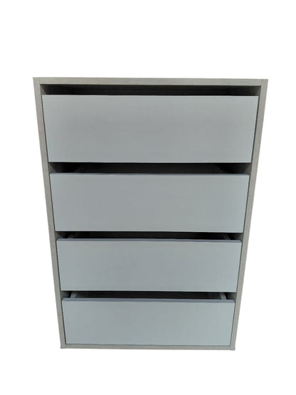 Mueble Cómoda Cajonera Bicolor 4 Cajones