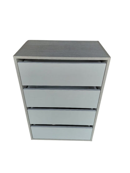 Mueble Cómoda Cajonera Bicolor 4 Cajones