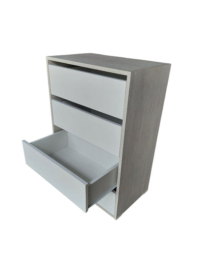 Mueble Cómoda Cajonera Bicolor 4 Cajones