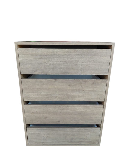 Mueble Cajonera Cómoda Sahara 4 Cajones Marrón Claro
