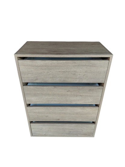 Mueble Cajonera Cómoda Sahara 4 Cajones Marrón Claro