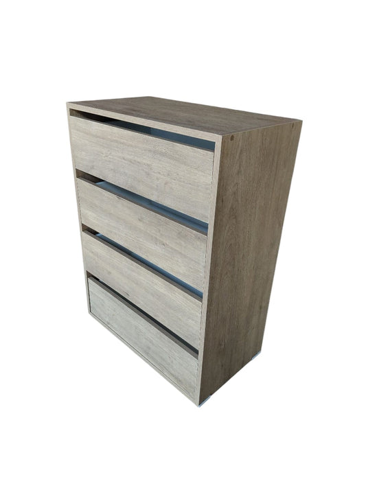 Mueble Cajonera Cómoda Sahara 4 Cajones Marrón Claro
