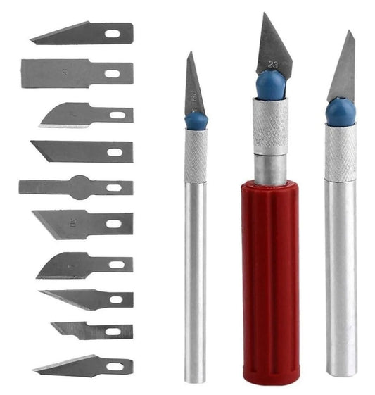 Bisturí Tipo Lápiz Cuchillo Precisión GEN Con Cuchillas Extra Manualidades