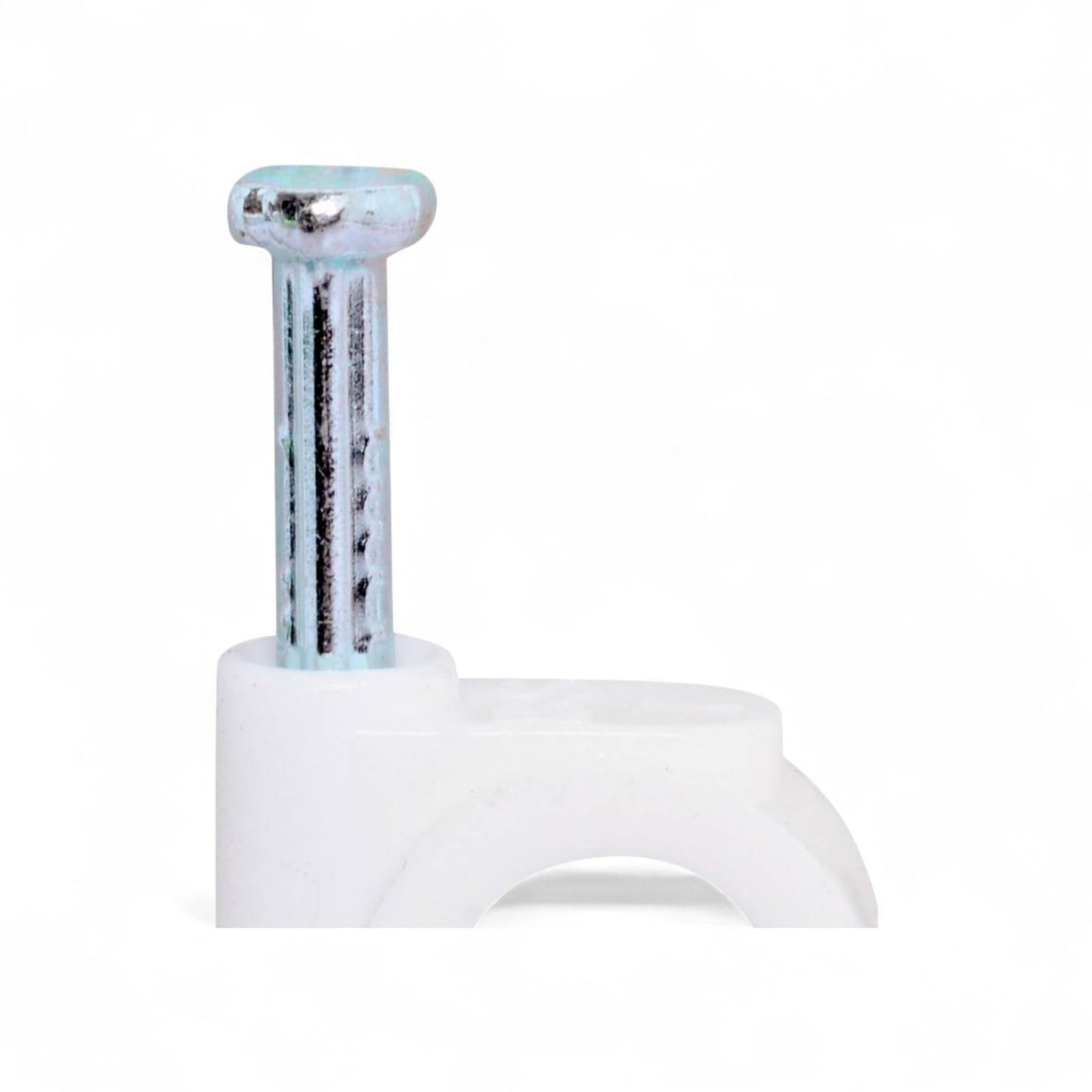 Grapa Grampa Con Clavo Para Cable Set 6mm, 42 Unidades Blanco