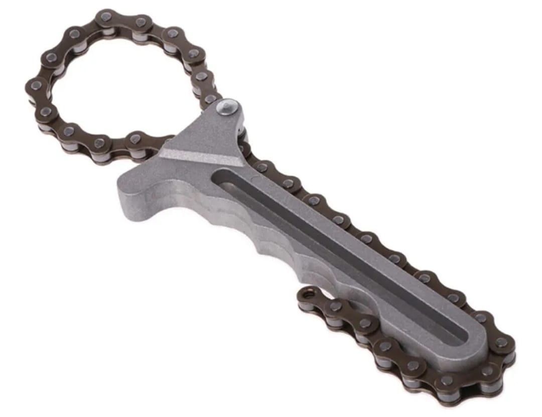 Llave Saca Filtro De Aceite A Cadena Ajustable Kmt