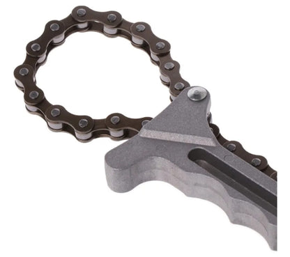Llave Saca Filtro De Aceite A Cadena Ajustable Kmt