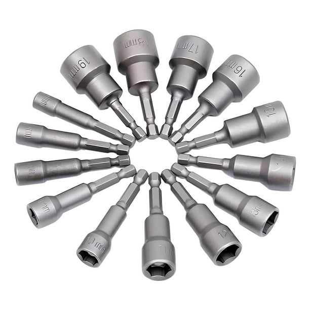 Set Juego De Dados Cabeza Hexagonal, Kmt 9 Piezas, 5 Mm-13mm Plateado