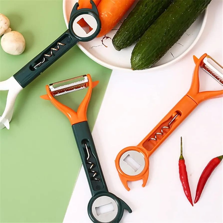 Pelador Rayador De Verduras Multiuso Premium 6 En 1