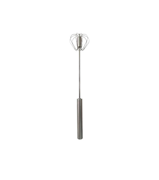 Batidor Semiautomático Acero Inoxidable Mezclador Plateado Plateado