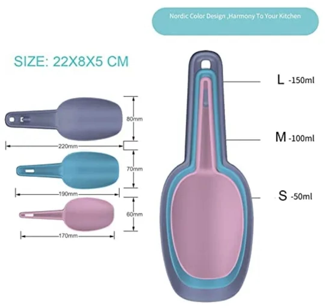 Set De 3 Cucharas Medidoras Precisas