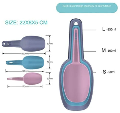 Set De 3 Cucharas Medidoras Precisas