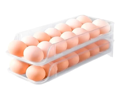 Huevera De 2 Niveles Y Doble Fila, Para 28 Huevos