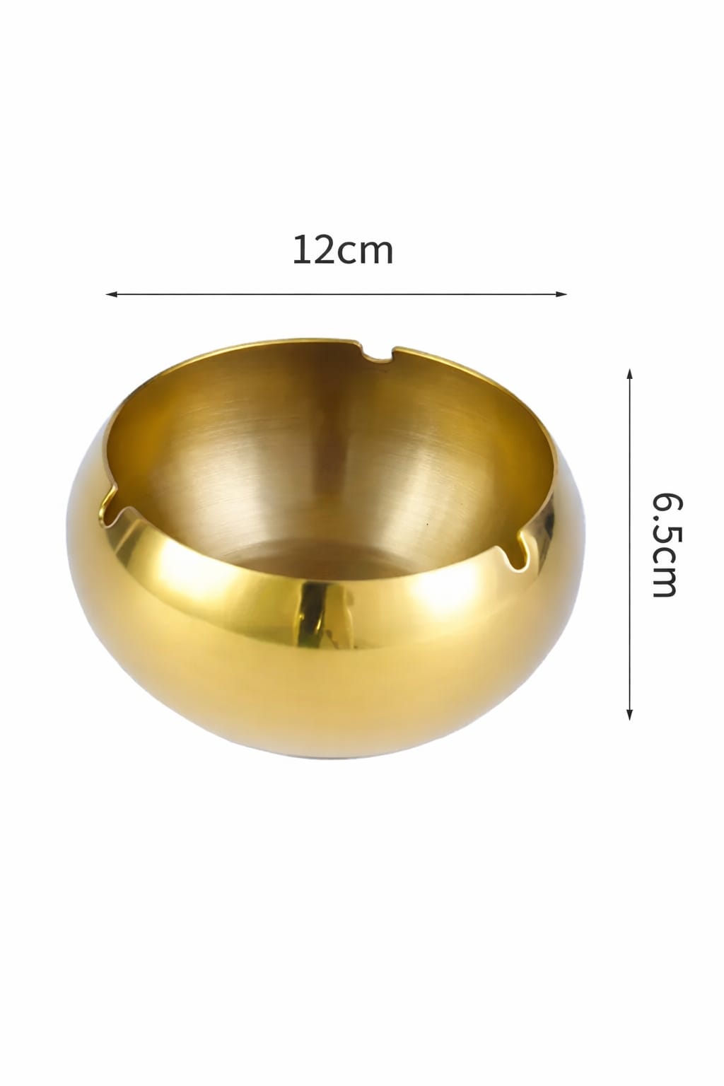 Cenicero Metálico Dorado Premium