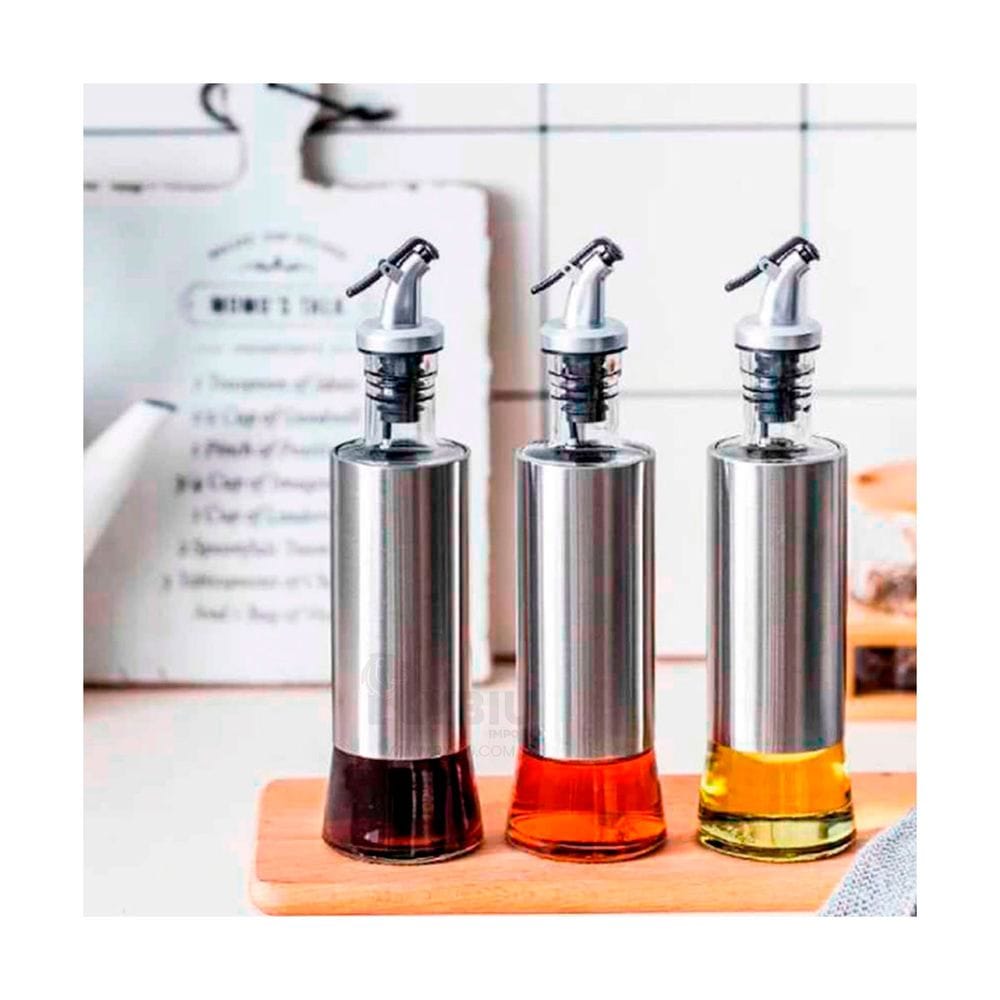 Alcuza Botella Vidrio Dispensador De Aceite Vinagre 300ml