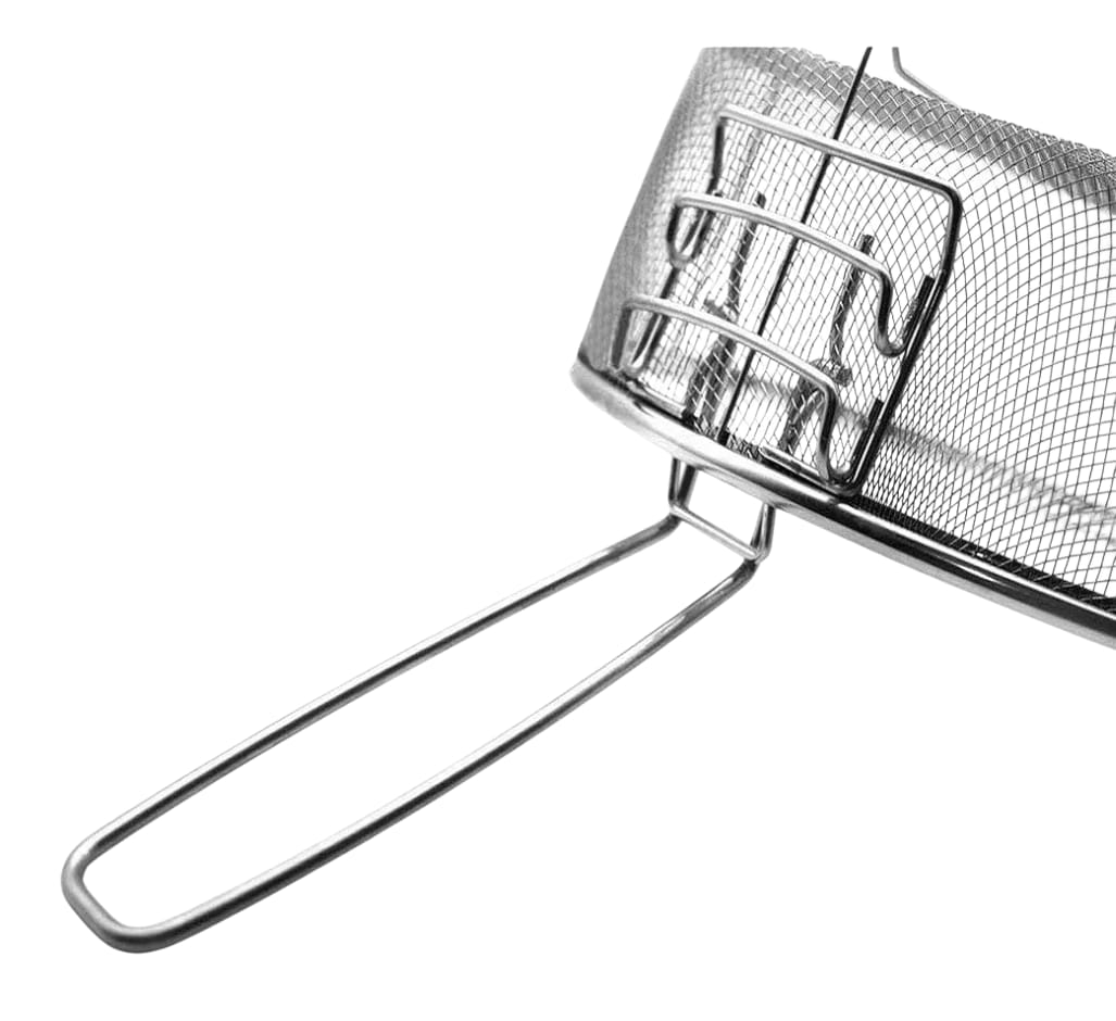 Cesta De Acero Inoxidable Para Freír Con Aceite Caliente
