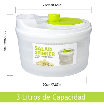 Escurridor De Ensalada Multifunción 3l Con Cuenco Y Colador