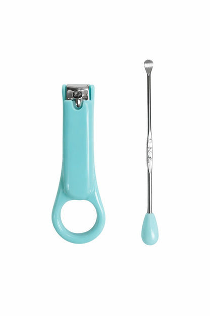 Kit De Cortaúñas Para Bebes, Color Celeste