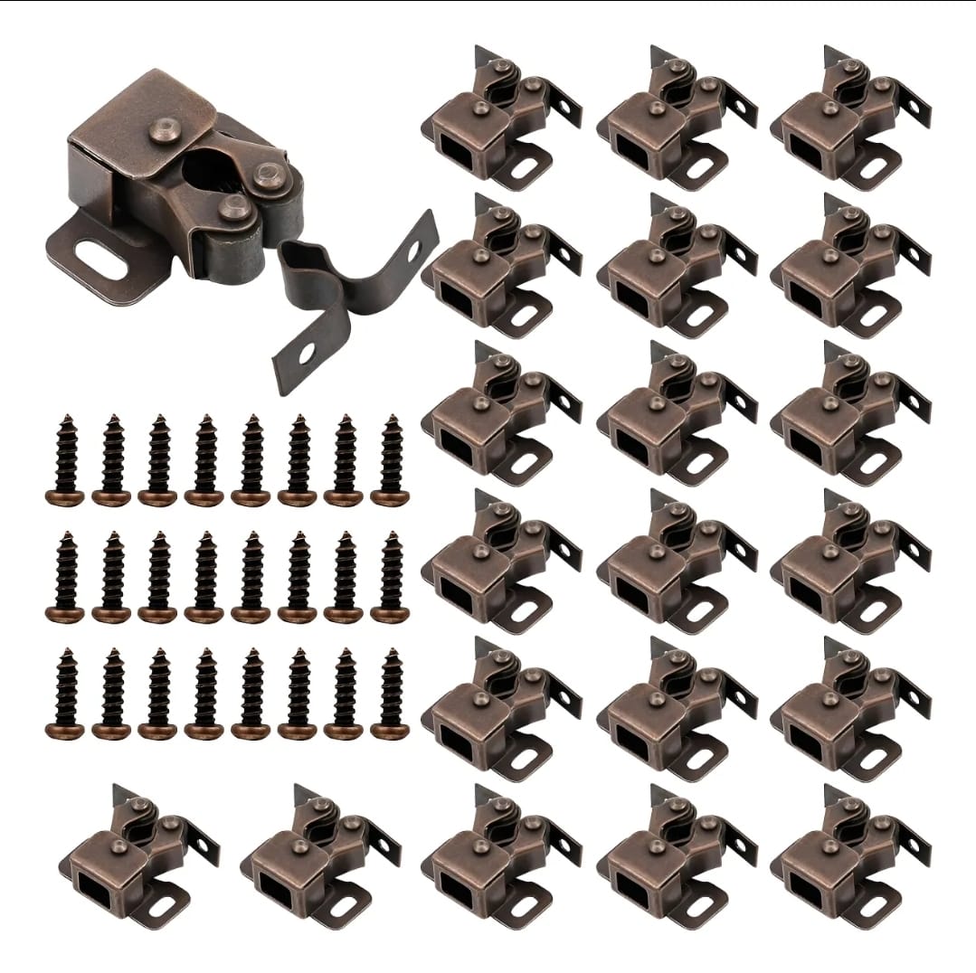 Set 20 Retenedor Sujetador Puerta Mueble Cobre